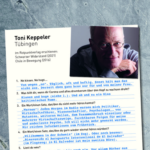 Fragebogen von Toni Keppeler