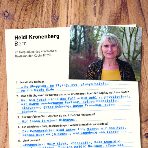 Fragebogen von Heidi Kronenberg